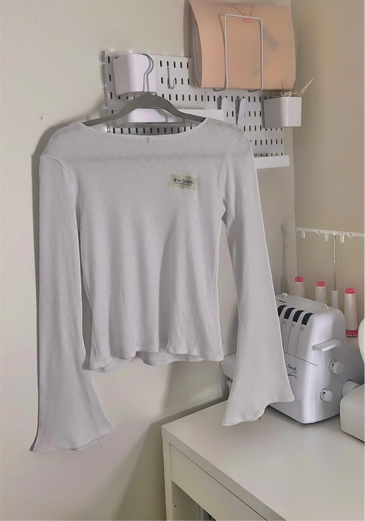 Flared Long Sleeve Top